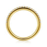 14K Yellow Gold Diamond Matching Wedding Band - 0.24 ct