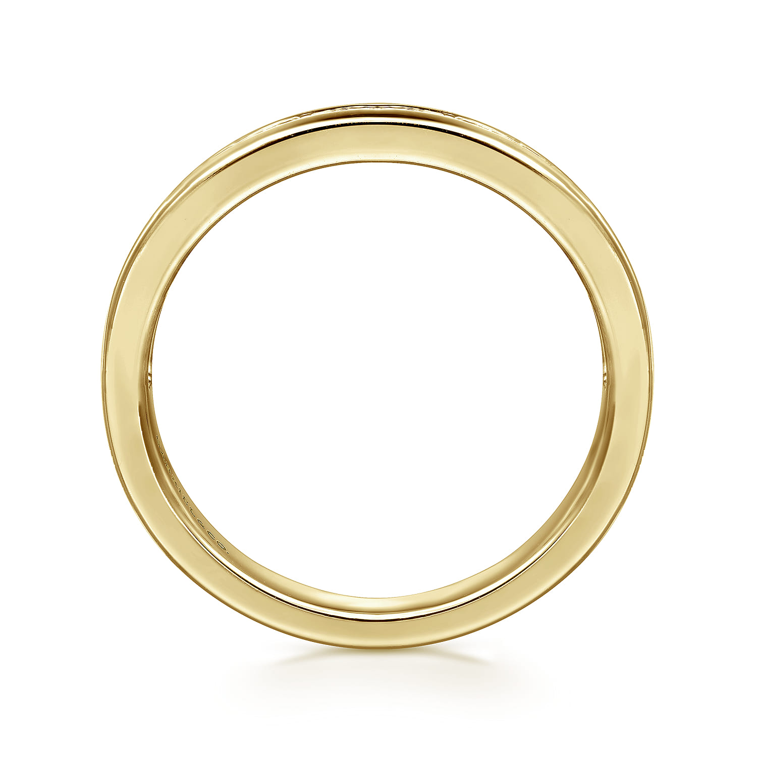 14K Yellow Gold Diamond Matching Wedding Band - 0.41 ct - Shot 2