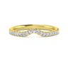 14K Yellow Gold Diamond Matching Wedding Band - 0.26 ct
