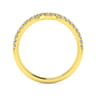 14K Yellow Gold Diamond Matching Wedding Band - 0.26 ct
