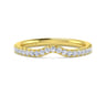 14K Yellow Gold Diamond Matching Wedding Band - 0.25 ct