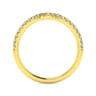 14K Yellow Gold Diamond Matching Wedding Band - 0.25 ct