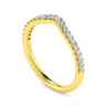 14K Yellow Gold Diamond Matching Wedding Band - 0.25 ct