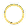 14K Yellow Gold Diamond Matching Wedding Band - 0.25 ct