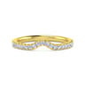 14K Yellow Gold Diamond Matching Wedding Band - 0.25 ct