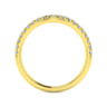 14K Yellow Gold Diamond Matching Wedding Band - 0.25 ct