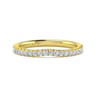 14K Yellow Gold Diamond Matching Wedding Band - 0.25 ct