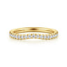 14K Yellow Gold Diamond Matching Wedding Band - 0.25 ct