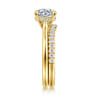 14K Yellow Gold Diamond Matching Wedding Band - 0.25 ct
