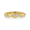 14K Yellow Gold Diamond Matching Wedding Band - 0.15 ct