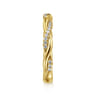 14K Yellow Gold Diamond Matching Wedding Band - 0.15 ct