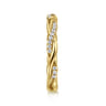 14K Yellow Gold Diamond Matching Wedding Band - 0.15 ct