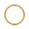 14K Yellow Gold Diamond Matching Wedding Band - 0.3 ct