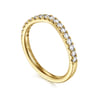 14K Yellow Gold Diamond Matching Wedding Band - 0.3 ct