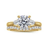 14K Yellow Gold Diamond Matching Wedding Band - 0.3 ct