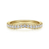 14K Yellow Gold Diamond Matching Wedding Band - 0.3 ct
