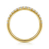 14K Yellow Gold Diamond Matching Wedding Band - 0.3 ct