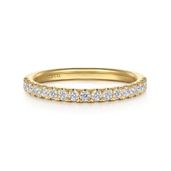 14K Yellow Gold Diamond Matching Wedding Band