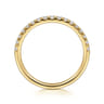 14K Yellow Gold Diamond Matching Wedding Band - 0.29 ct