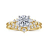 14K Yellow Gold Diamond Matching Wedding Band - 0.14 ct