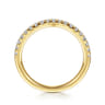 14K Yellow Gold Diamond Matching Wedding Band - 0.3 ct