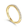 14K Yellow Gold Diamond Matching Wedding Band - 0.3 ct