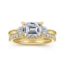 14K Yellow Gold Diamond Matching Wedding Band - 0.3 ct