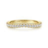 14K Yellow Gold Diamond Matching Wedding Band - 0.3 ct