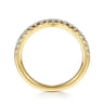 14K Yellow Gold Diamond Matching Wedding Band - 0.3 ct