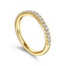 14K Yellow Gold Diamond Matching Wedding Band - 0.3 ct
