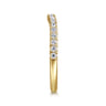 14K Yellow Gold Diamond Matching Wedding Band - 0.3 ct