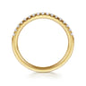 14K Yellow Gold Diamond Matching Wedding Band - 0.21 ct