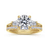 14K Yellow Gold Diamond Matching Wedding Band - 0.21 ct