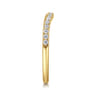14K Yellow Gold Diamond Matching Wedding Band - 0.21 ct