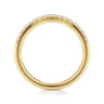 14K Yellow Gold Diamond Matching Wedding Band - 0.21 ct