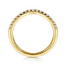 14K Yellow Gold Diamond Matching Wedding Band - 0.21 ct