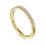14K Yellow Gold Diamond Matching Wedding Band - 0.21 ct