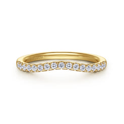 14K Yellow Gold Diamond Matching Wedding Band