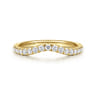 14K Yellow Gold Diamond Matching Wedding Band - 0.3 ct