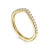 14K Yellow Gold Diamond Matching Wedding Band - 0.3 ct