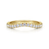 14K Yellow Gold Diamond Matching Wedding Band - 0.3 ct