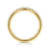 14K Yellow Gold Diamond Matching Wedding Band - 0.3 ct