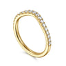 14K Yellow Gold Diamond Matching Wedding Band - 0.3 ct