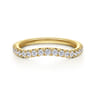 14K Yellow Gold Diamond Matching Wedding Band - 0.3 ct