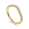 14K Yellow Gold Diamond Matching Wedding Band - 0.3 ct