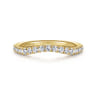14K Yellow Gold Diamond Matching Wedding Band - 0.3 ct