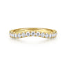 14K Yellow Gold Diamond Matching Wedding Band - 0.4 ct