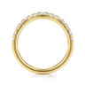 14K Yellow Gold Diamond Matching Wedding Band - 0.4 ct