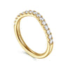 14K Yellow Gold Diamond Matching Wedding Band - 0.4 ct