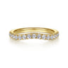 14K Yellow Gold Diamond Matching Wedding Band - 0.4 ct